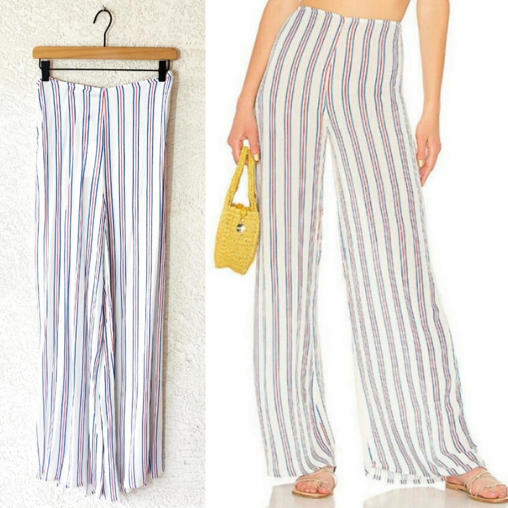 Lovers & Friends Lay Down Pant in Varsity Stripes Size Small